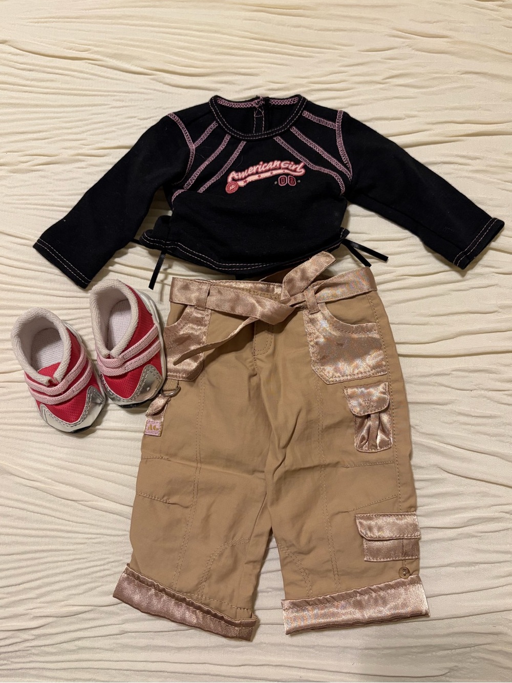 American Girl Retired Sparkly Sport Outfit Set Top Pants Shoes